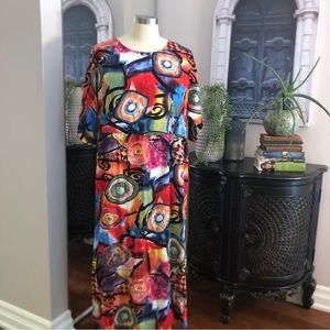 NWT Zanzea collection Bohemian Dress Printed Long Maxi Summer Sundress size XXXL